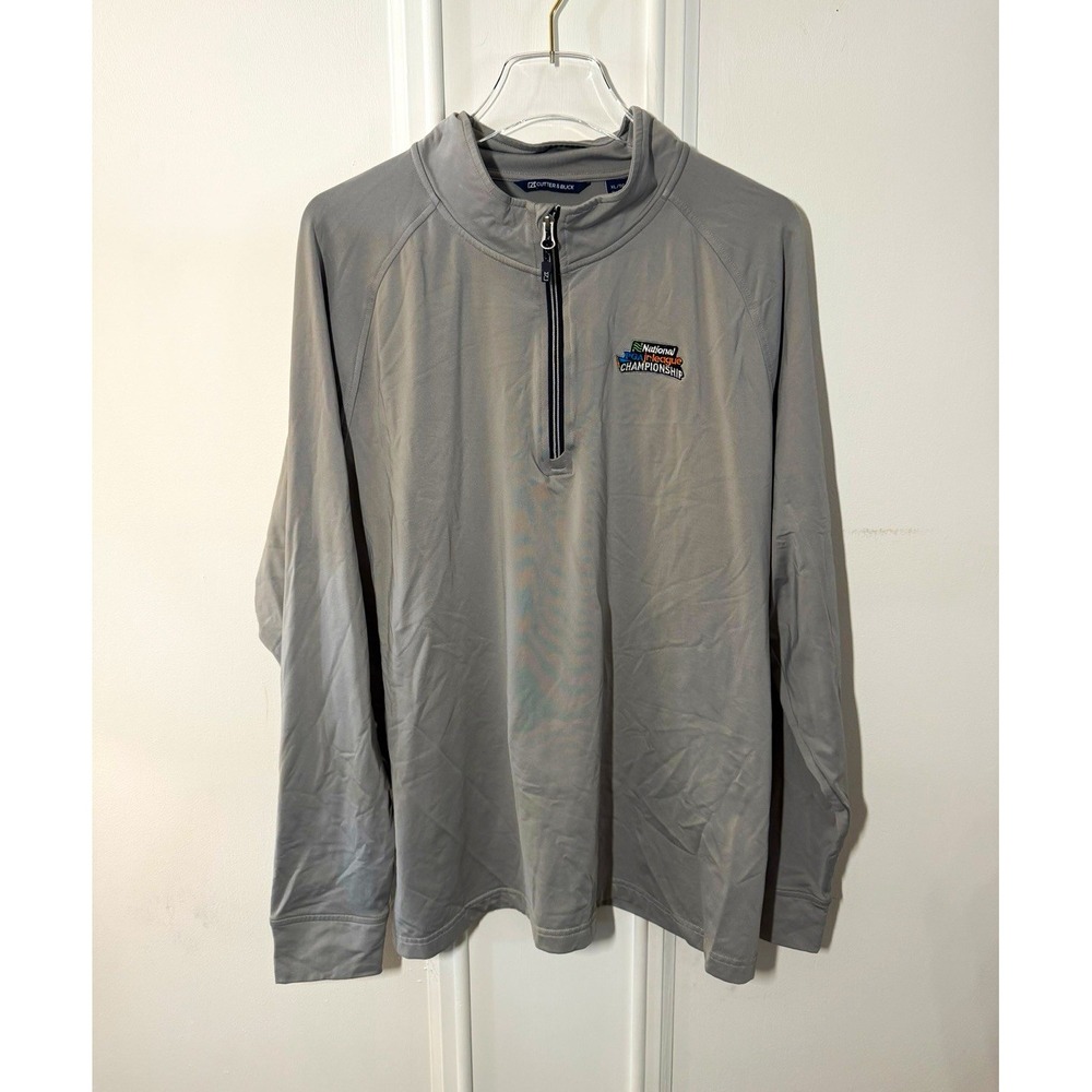 Cutter & Buck PGA Jr League Championship Pullover Mens XL Gray 1/4 Zip Golf